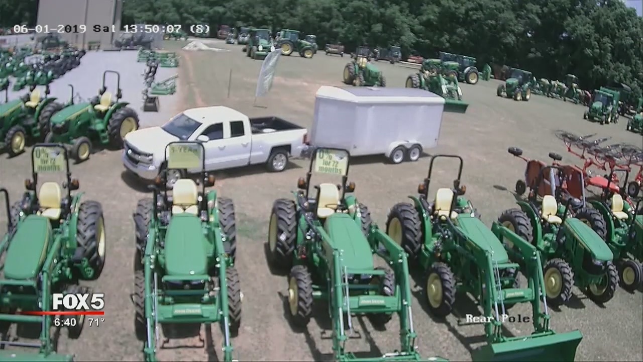 Mower thief hits business