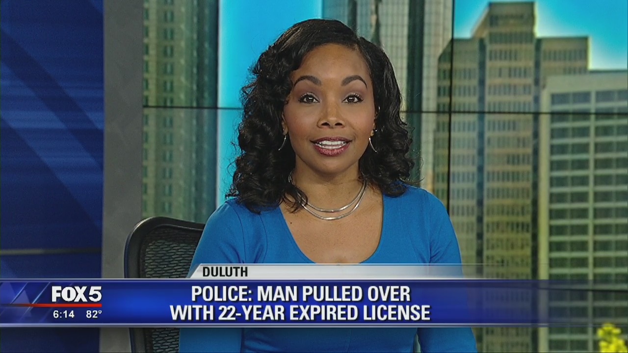Man pulled over with 22 year expired license