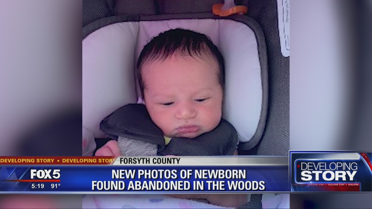 New photos of newborn found abandoned in the woods