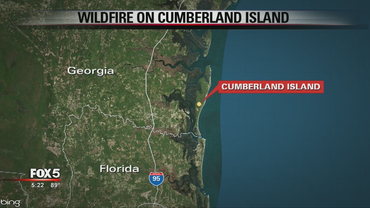 Wildfire on Cumberalnd Island