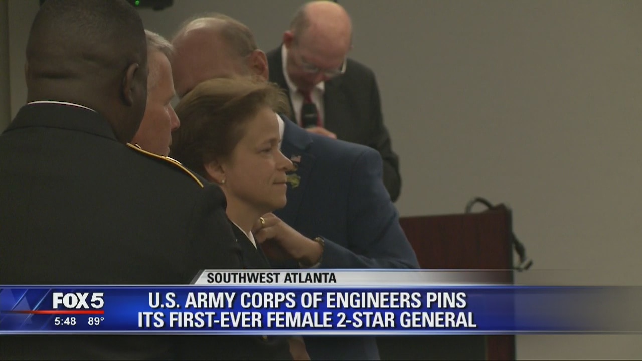 U.S. Army Corps of Engineers pins it's first-ever female 2-Star General