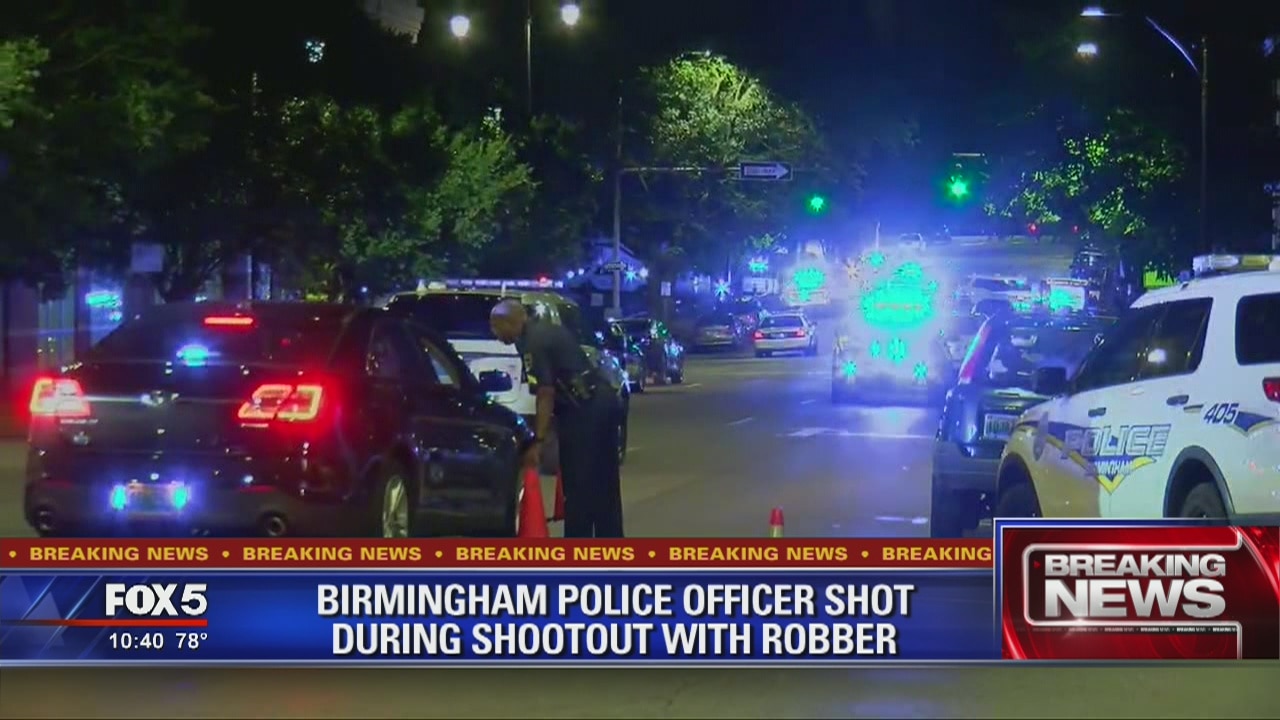 Birmingham police officer shot