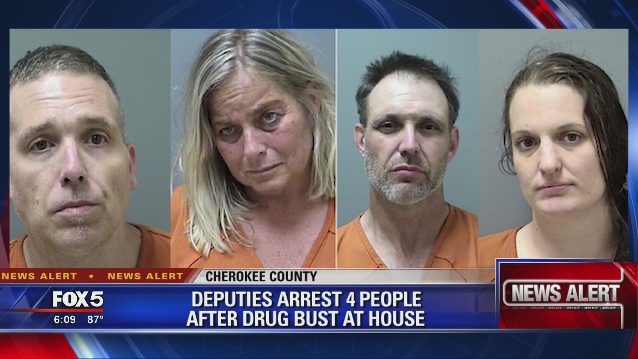 Deputies arrest 4 people after drug bust at house