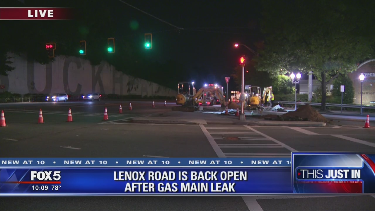 Lenox Road reopens after gas leak