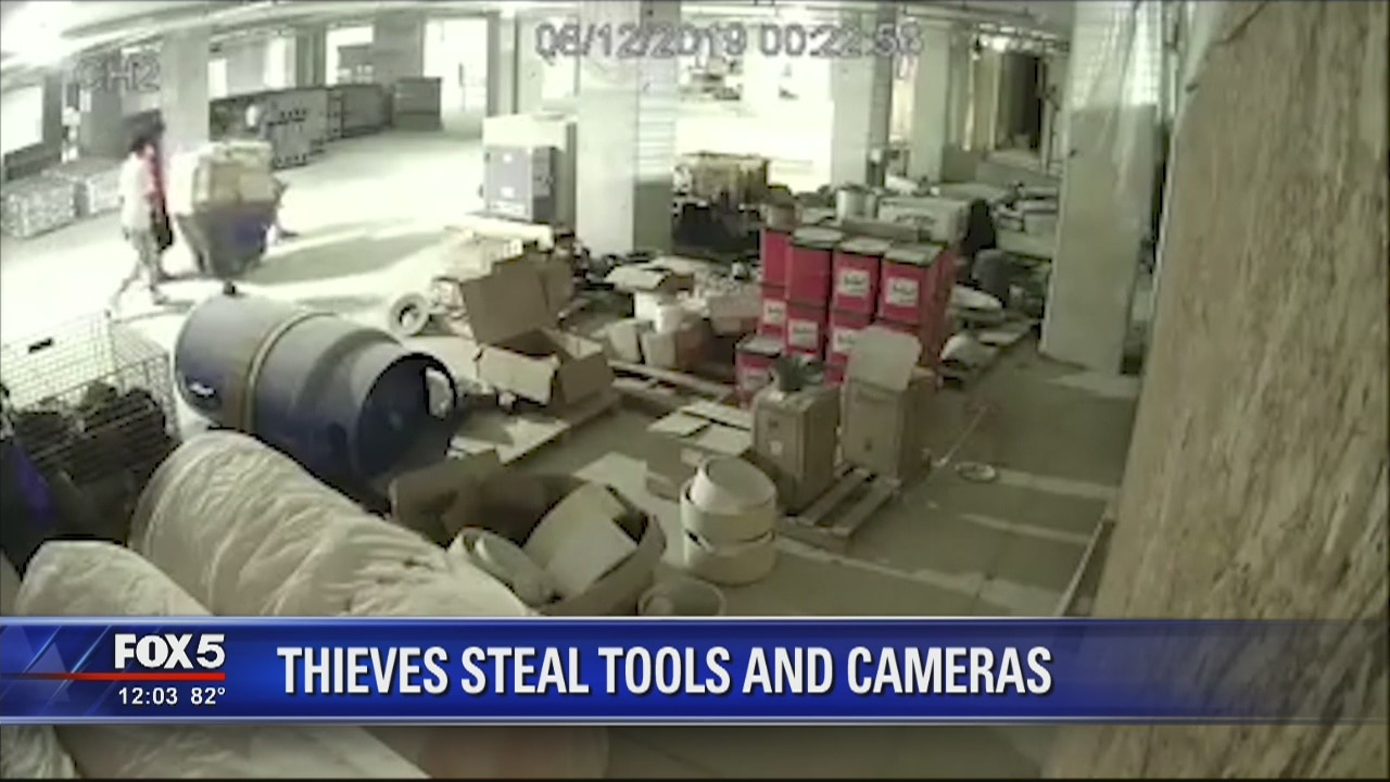Thieves steal tools and cameras