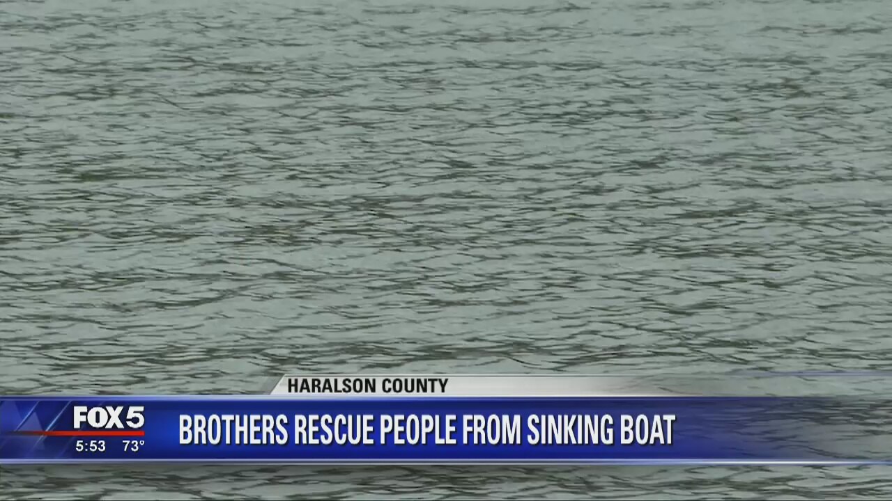 Brothers rescue people from sinking boat