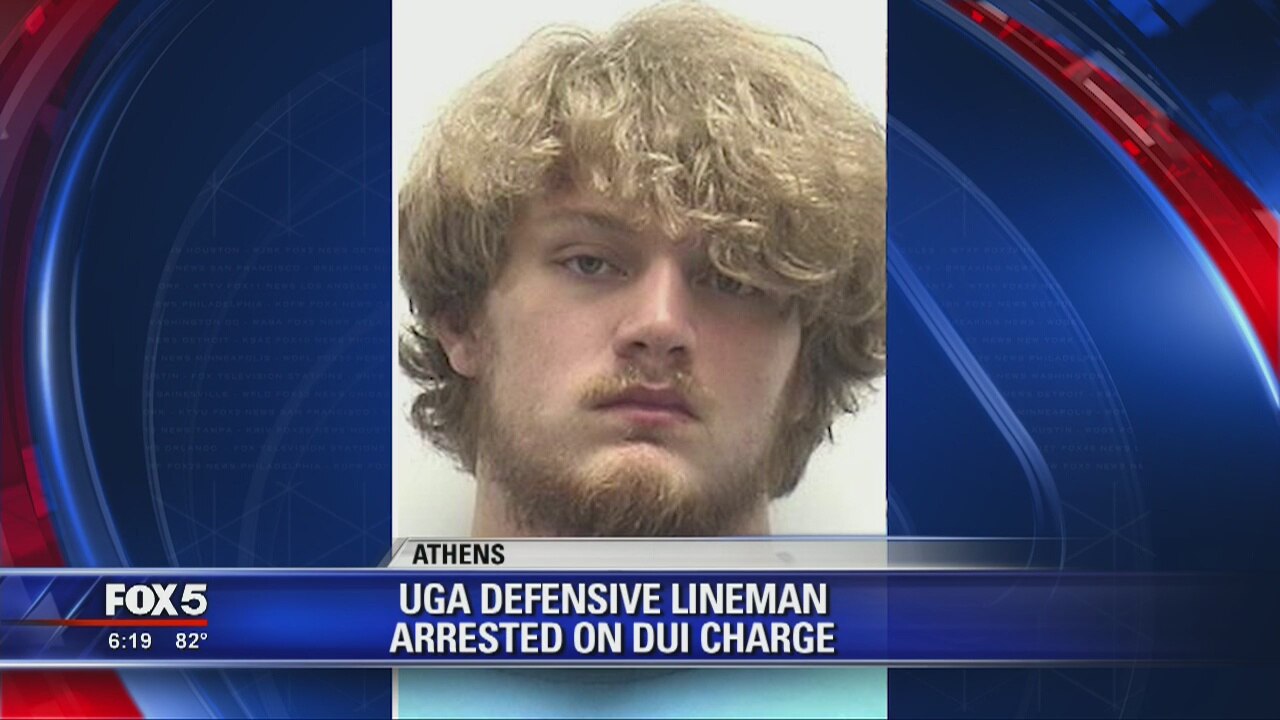 UGA defensive lineman arrested on DUI charges