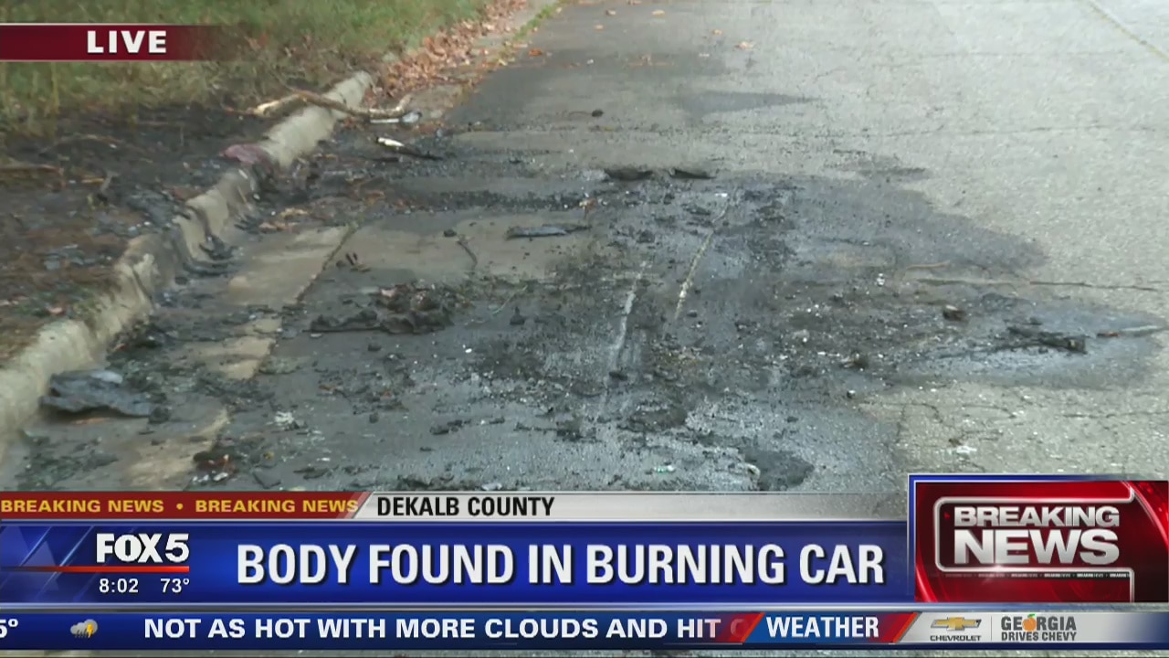 Body found in burning car