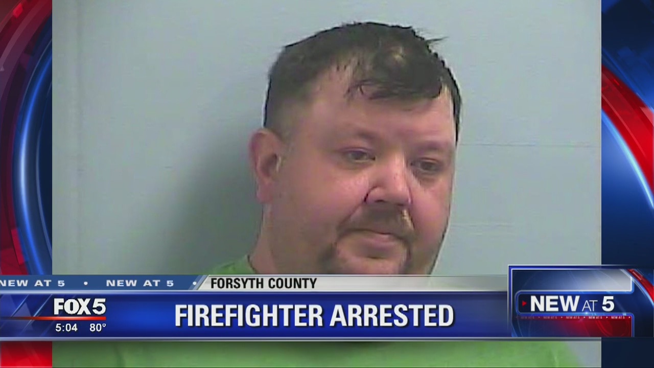 Firefighter arrested