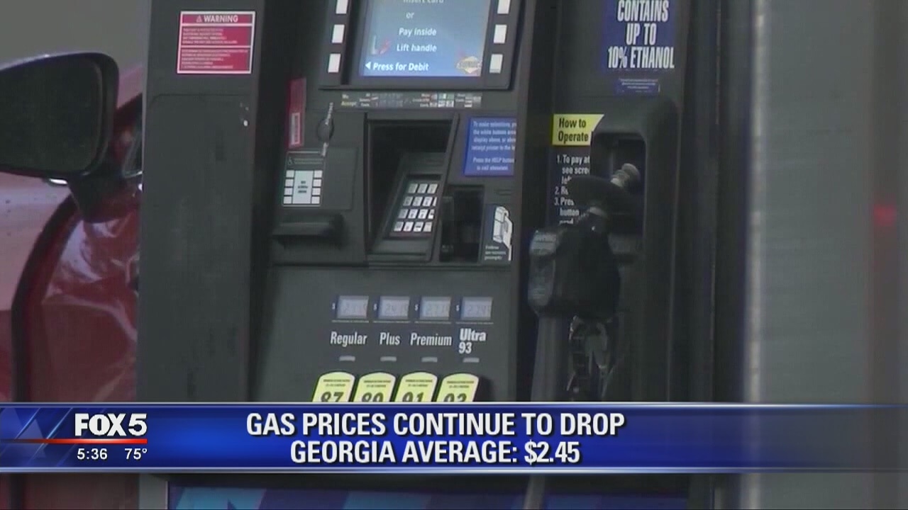Gas prices dropping