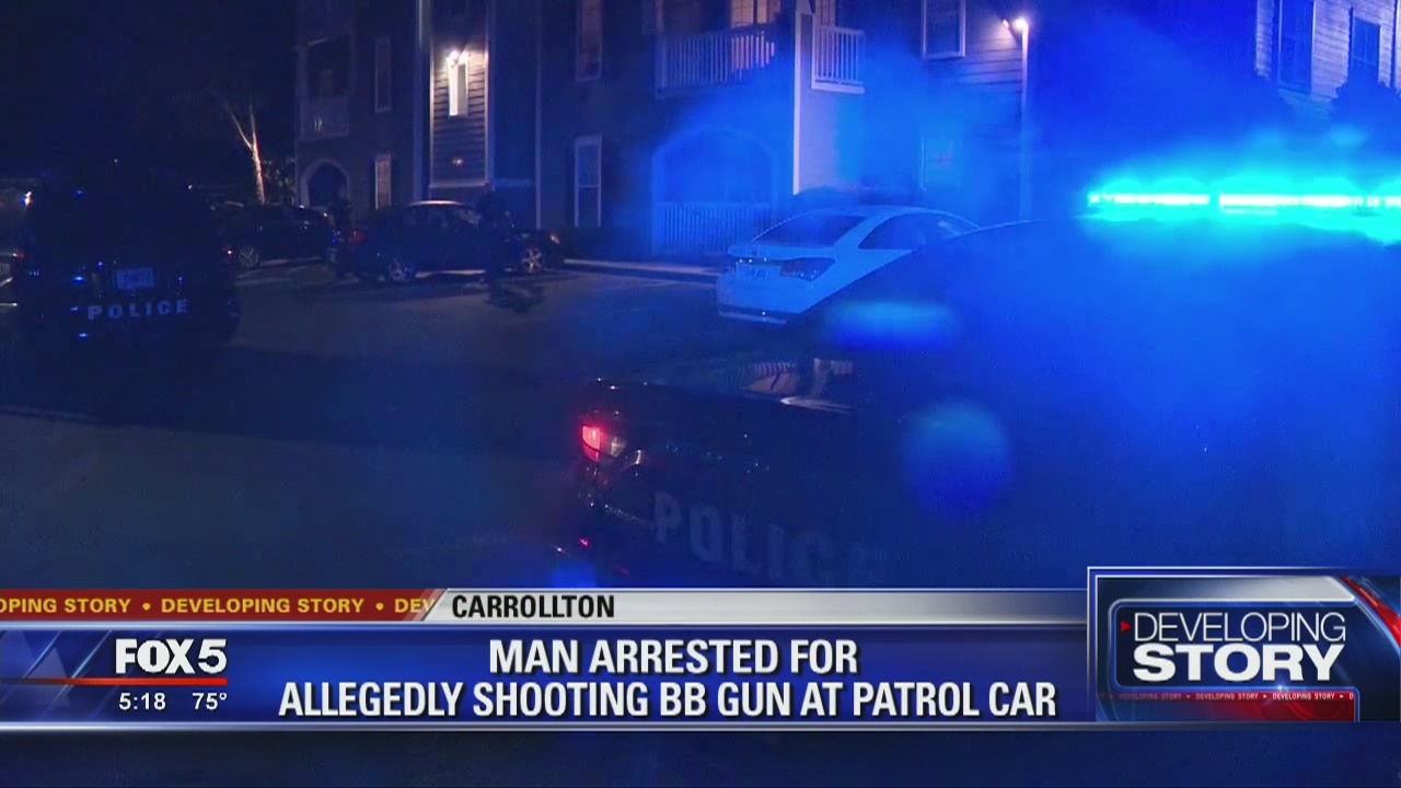 BB gun shot at patrol car