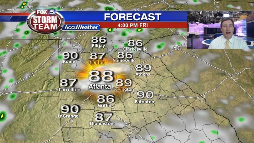 Late Thursday afternoon weather update