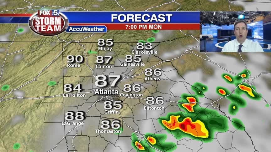 Late Monday afternoon weather update: