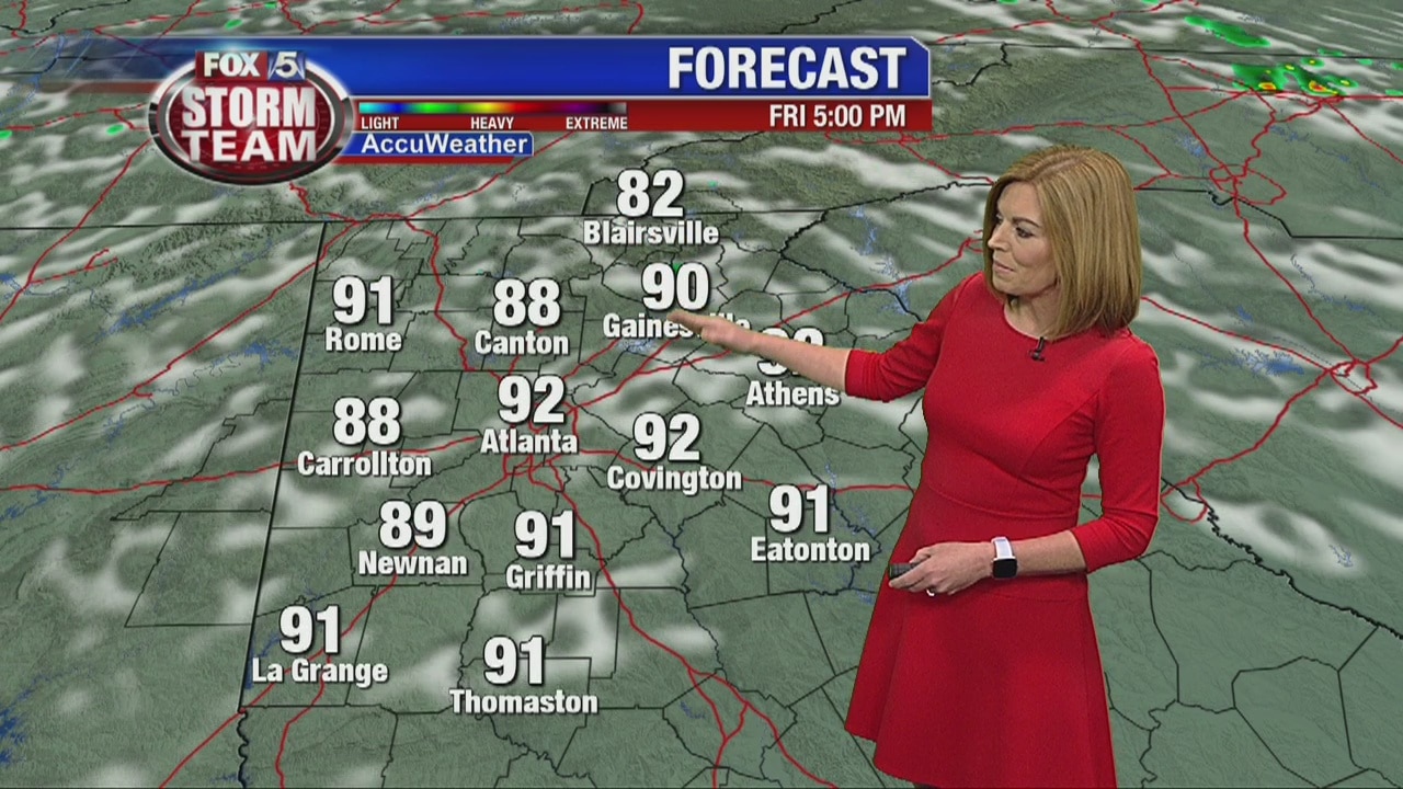 Friday morning forecast