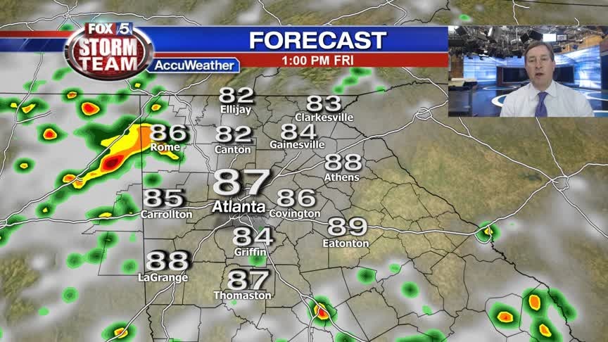 Late Thursday afternoon weather update