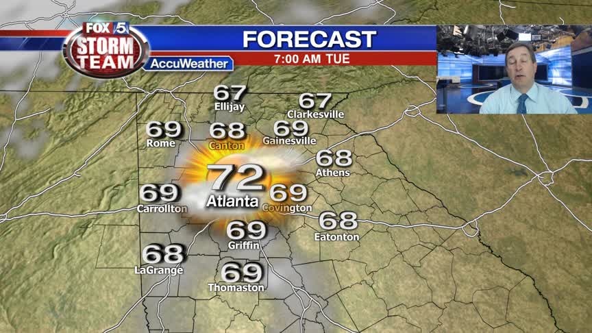 Late Monday afternoon weather update: