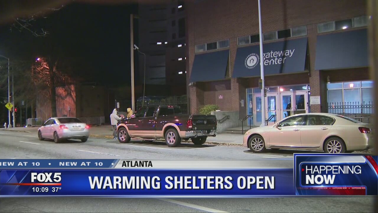 Shelters open in Atlanta due to cold