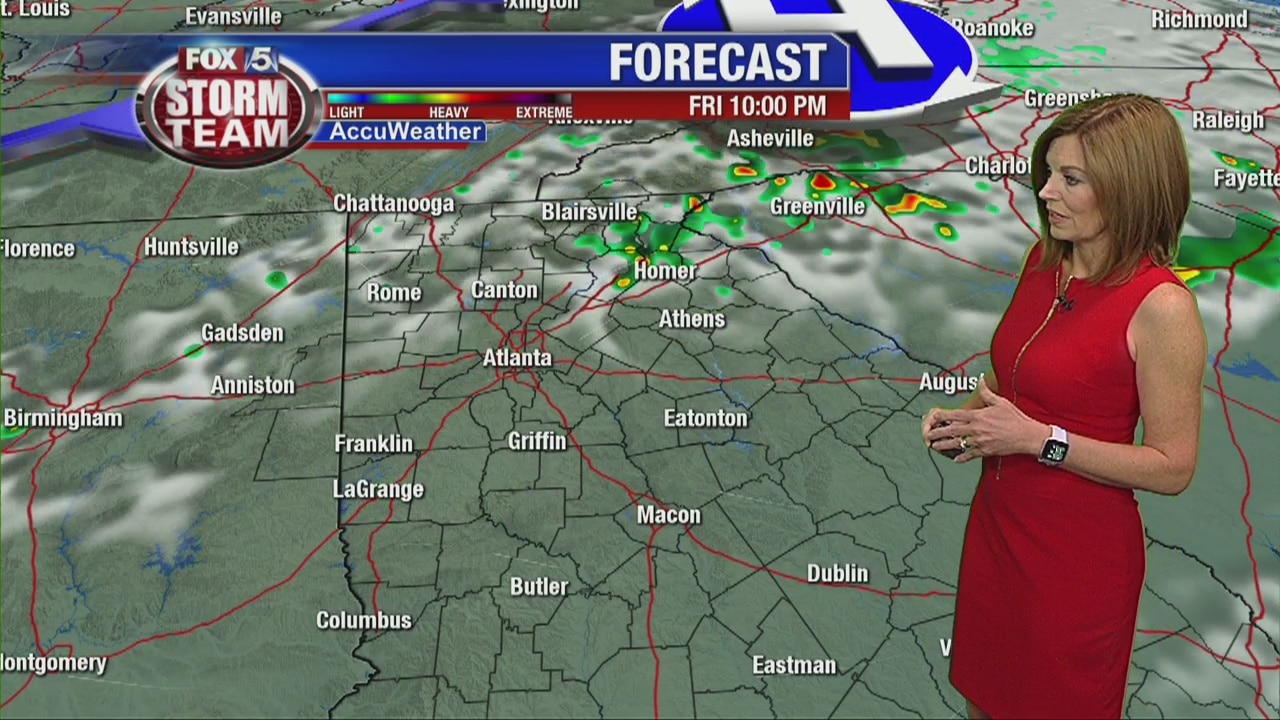 Friday morning forecast