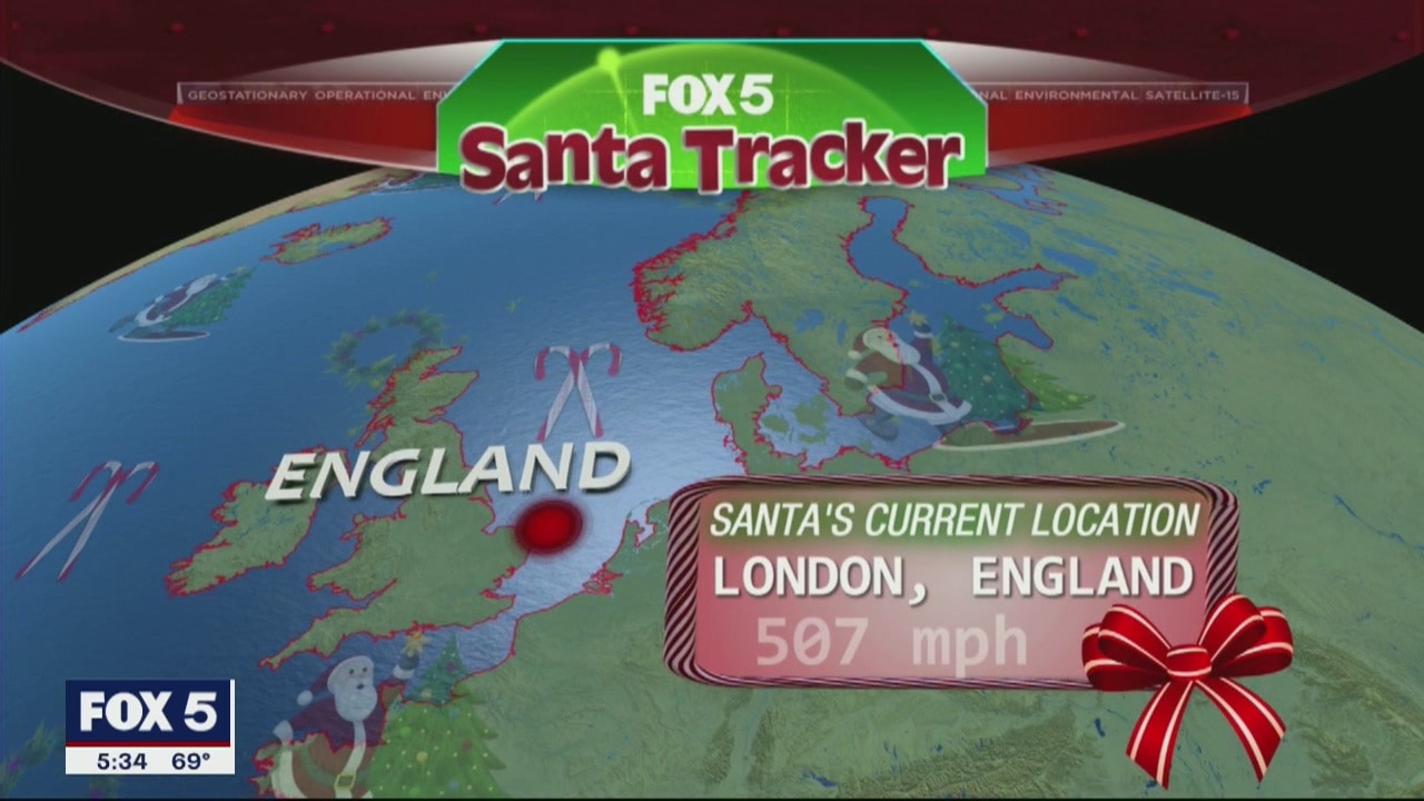 FOX 5 Santa Tracker 2019 - England