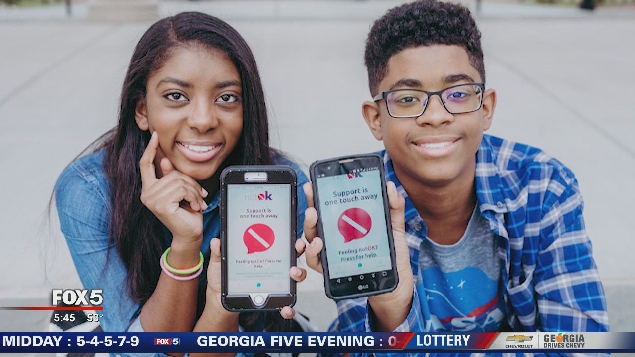 Georgia high schoolers' mental health app