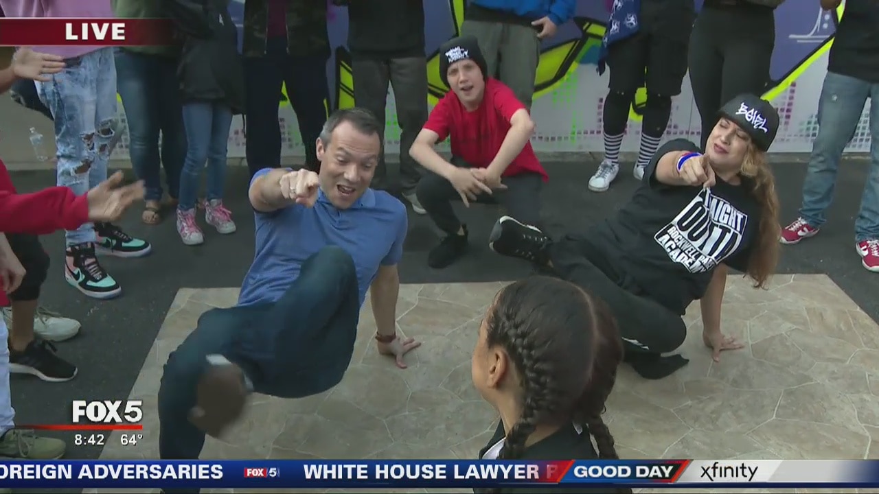 Good Day's Paul Milliken tries his hand at breakdancing