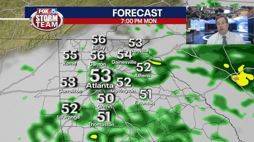 Monday Evening Weather Update