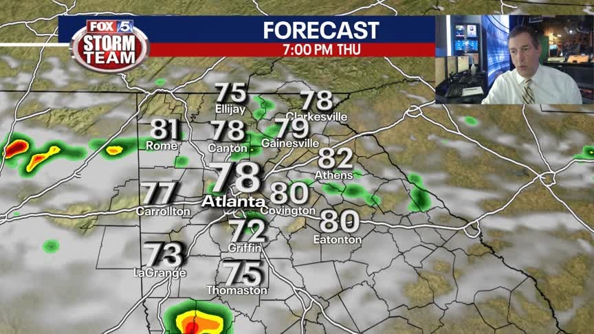 Late Thursday afternoon weather update