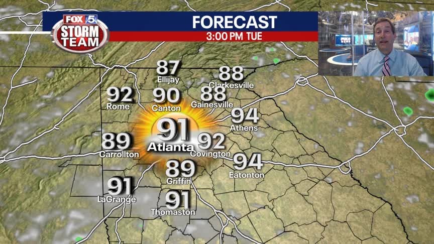 Late Monday afternoon Weather Update