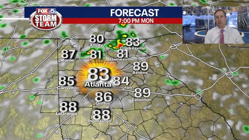 Late Monday afternoon Weather Update