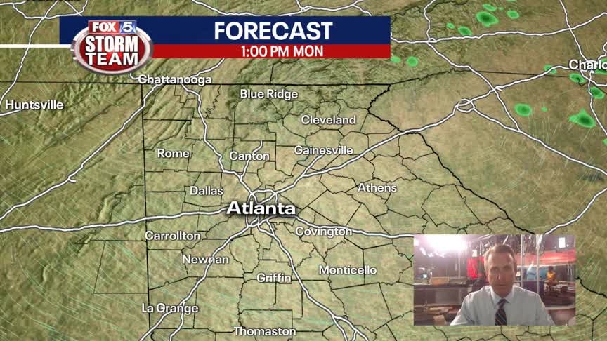 Monday Afternoon Forecast