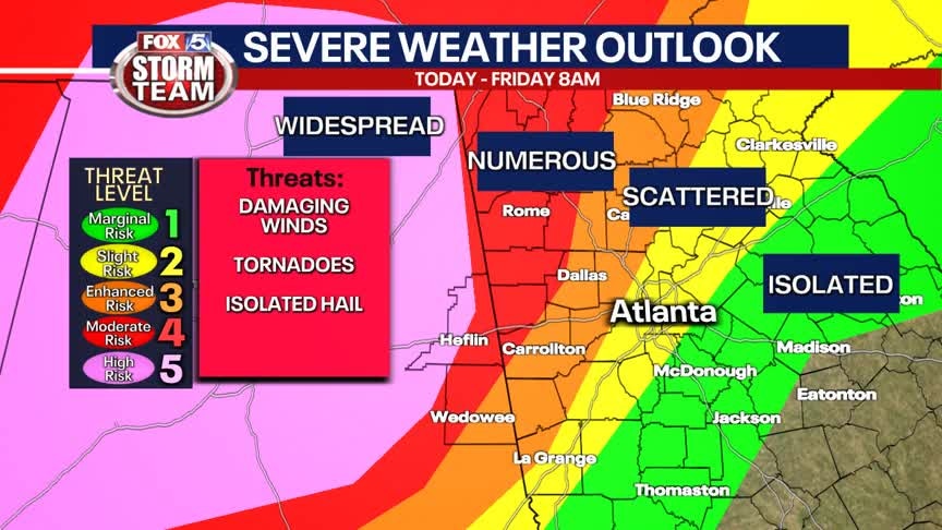 FOX 5 Storm ALERT: Severe storm threat continues into the overnight hours