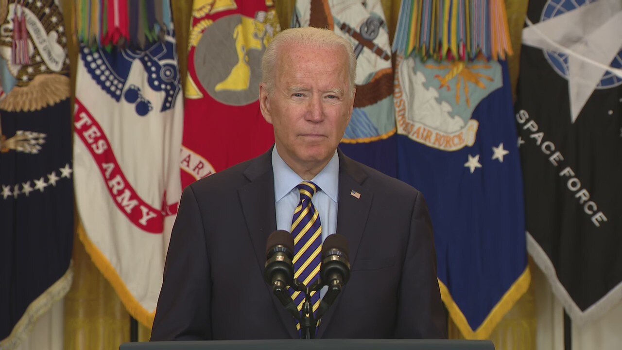 Pres. Biden says U.S. can't be tethered in Afghanistan