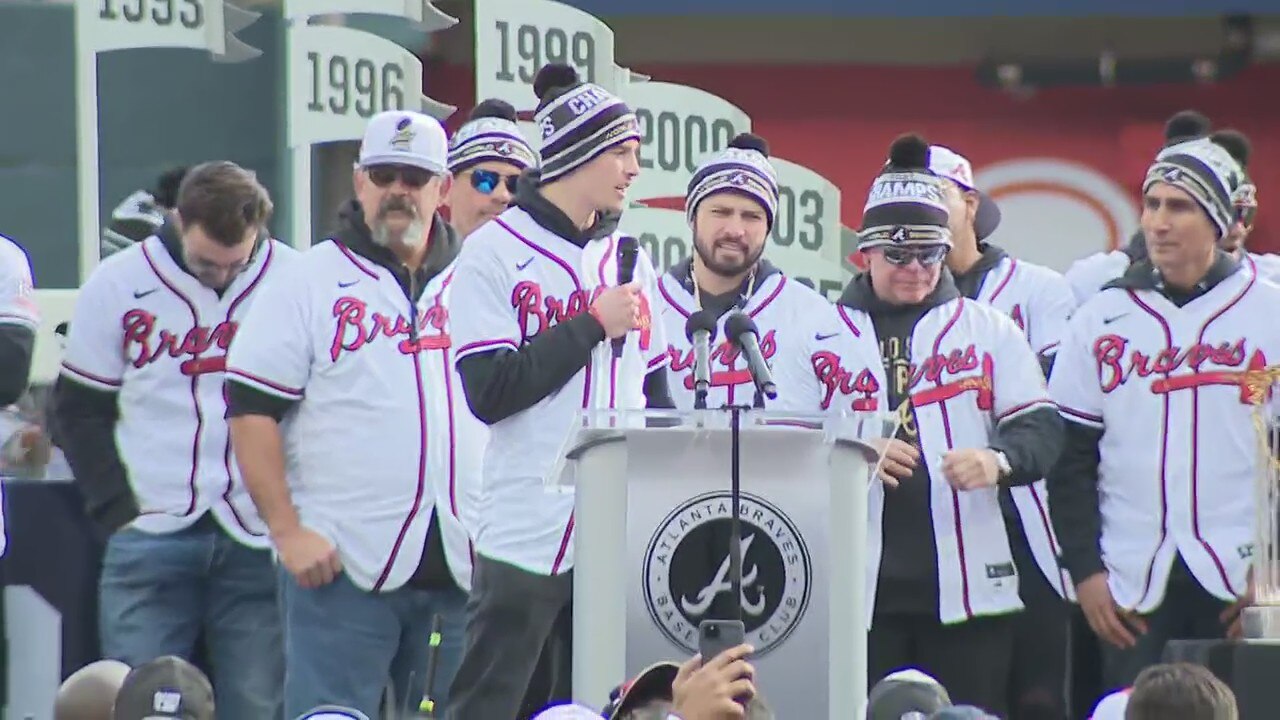 Braves pitcher Max Fried thanks his teammates and Braves Country