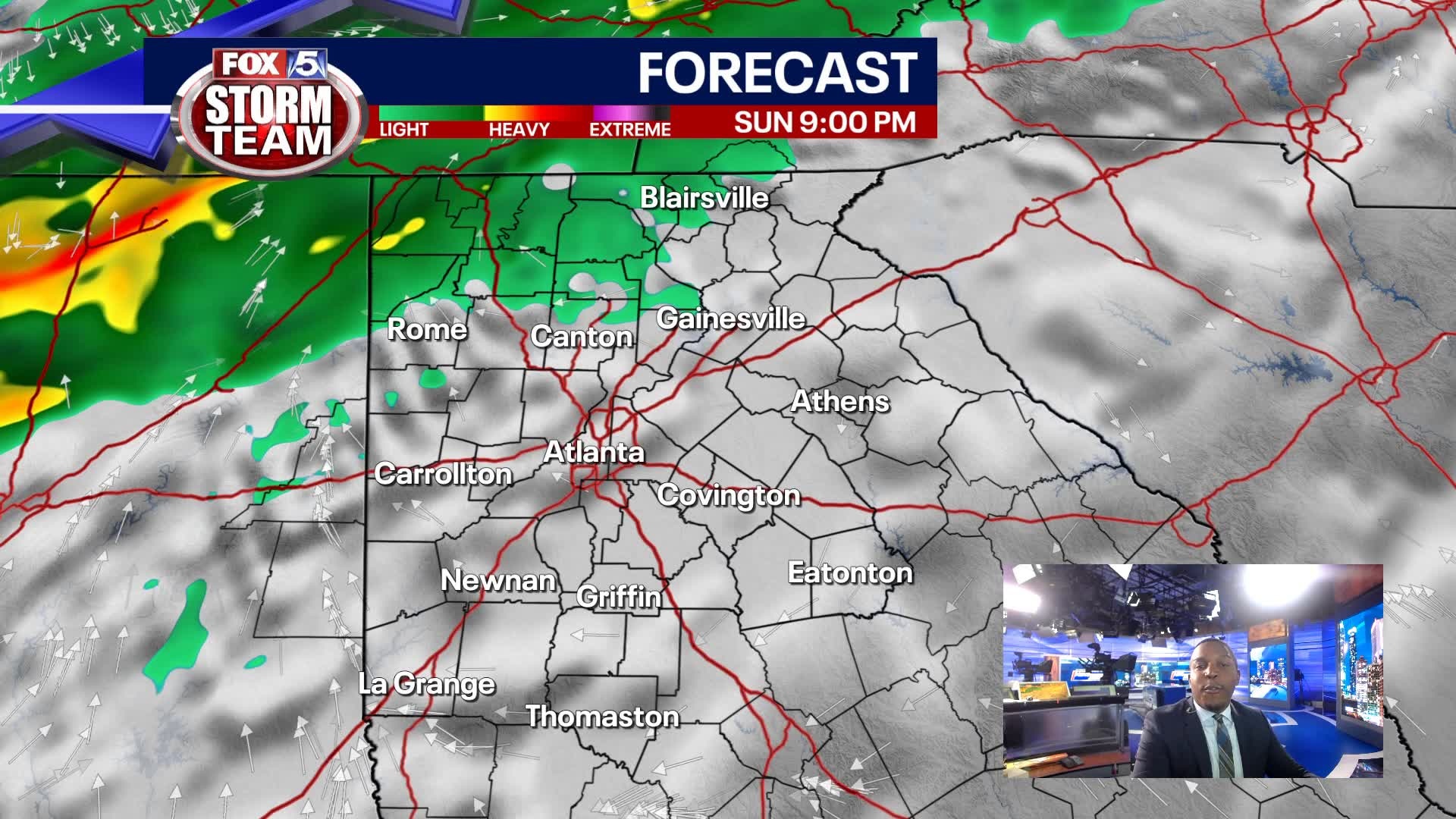 Saturday Evening Forecast