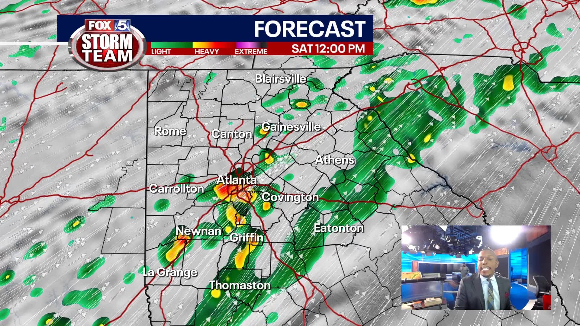 Saturday Afternoon Weather Update