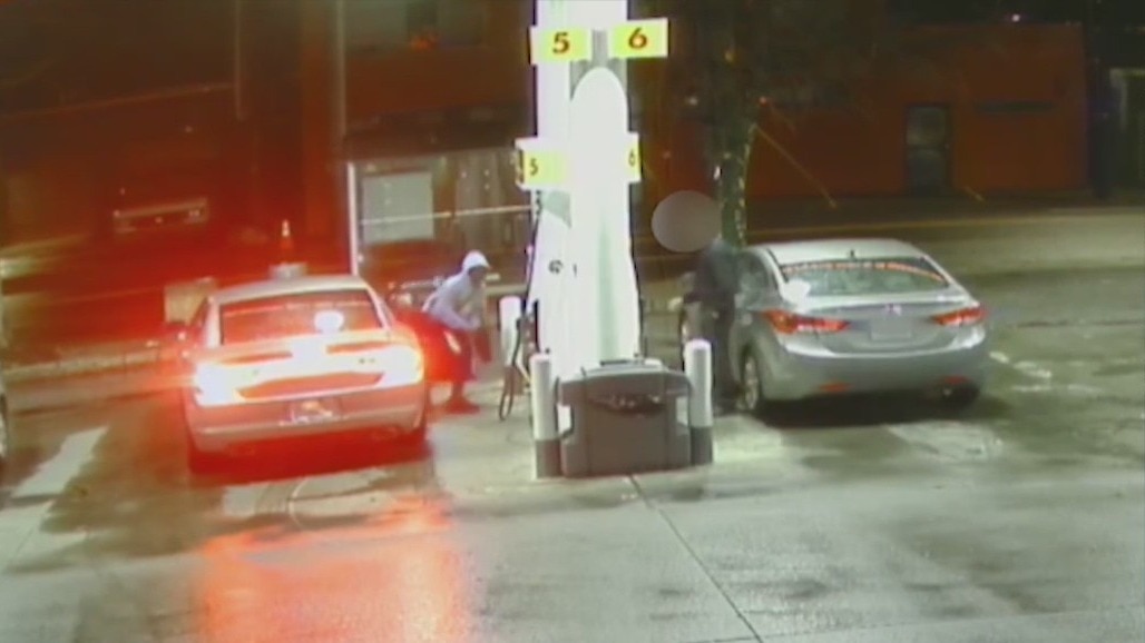 Video shows assault at gas pump