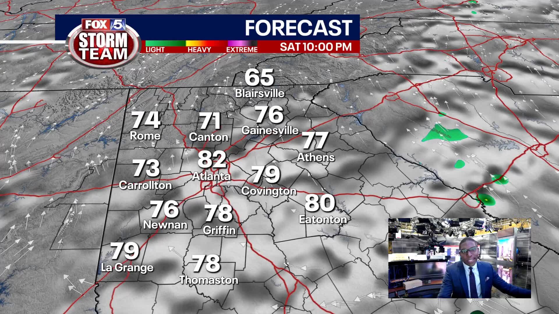 Saturday Evening Weather Update