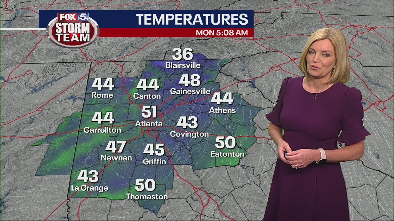 Monday morning weather forecast
