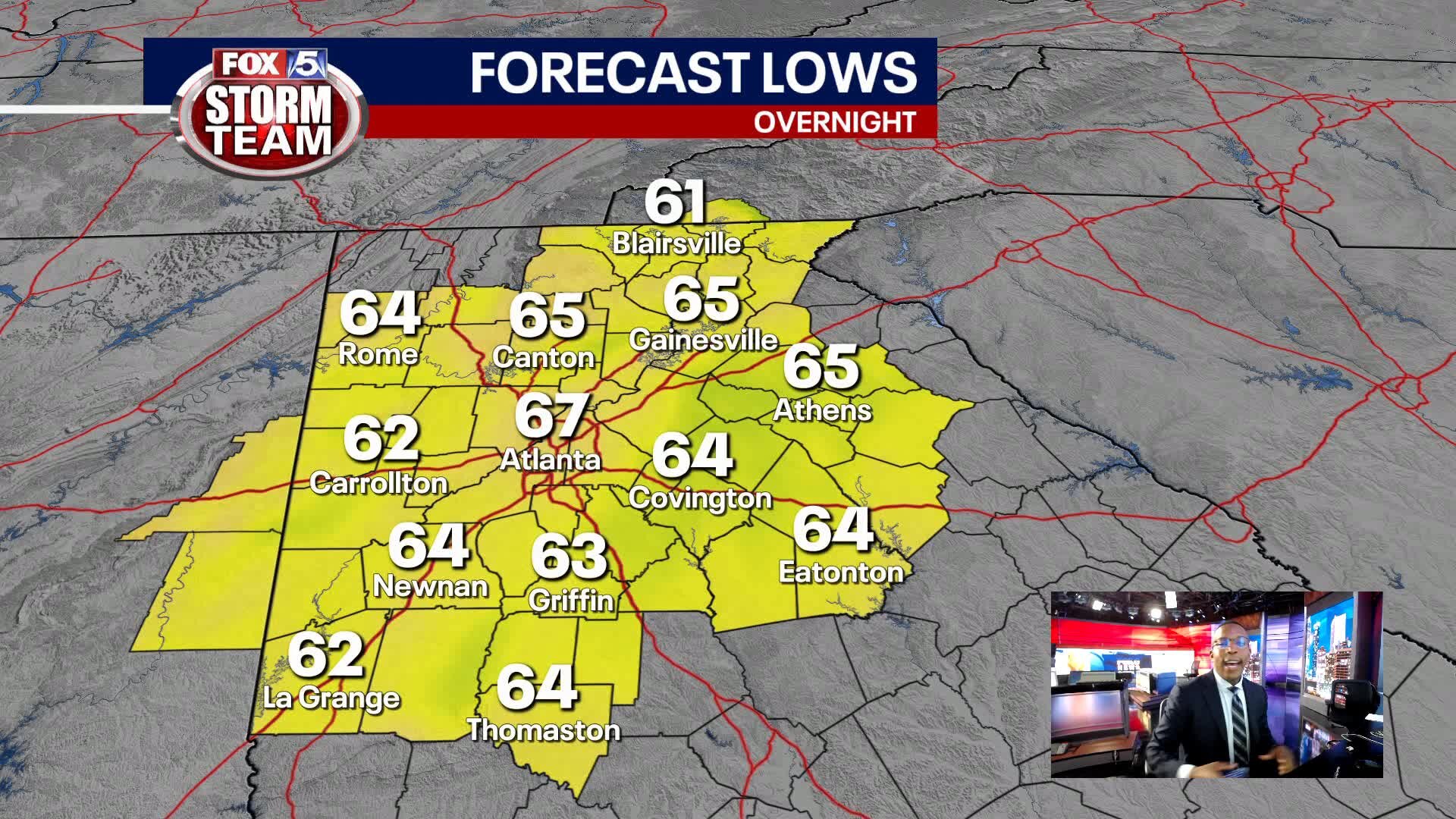 Saturday Evening Forecast