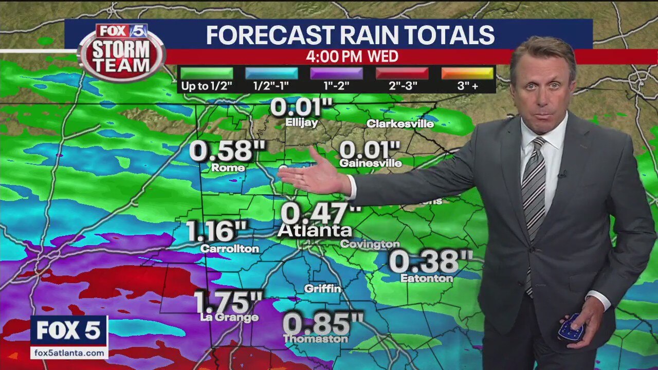 Monday afternoon forecast