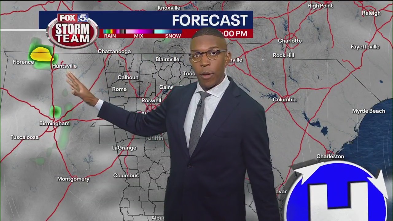 Sunday evening forecast update