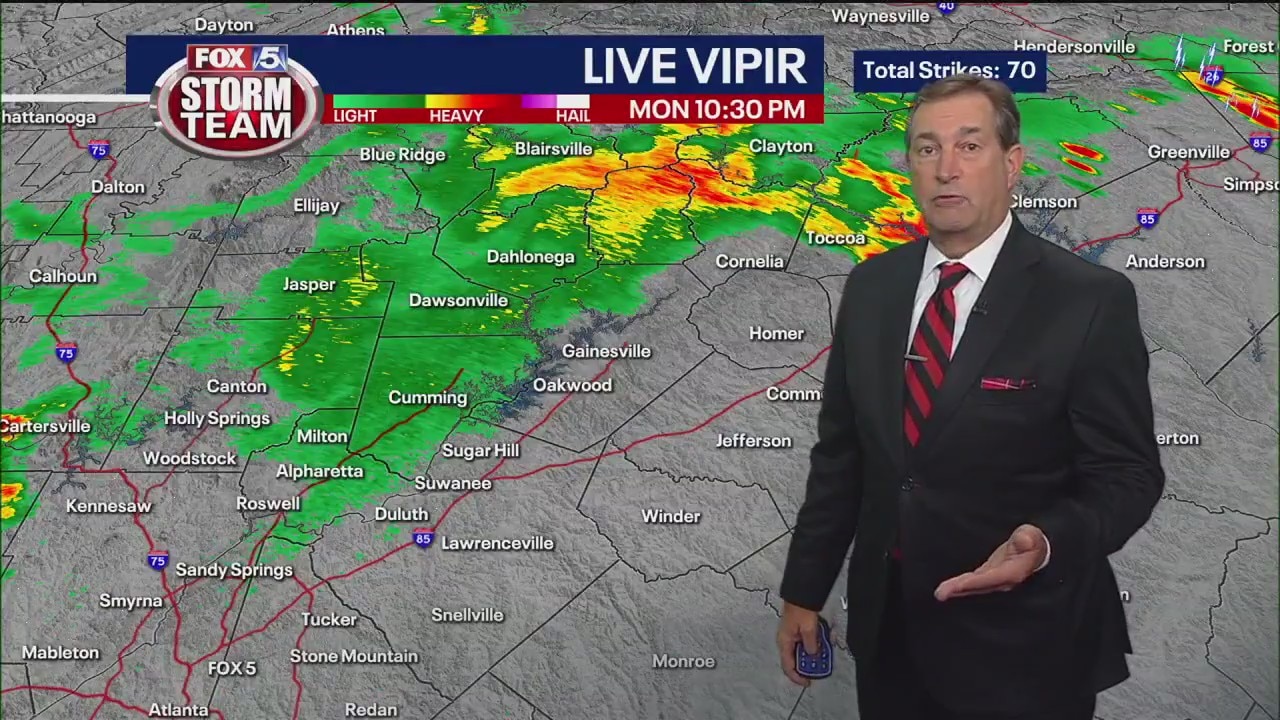Monday night forecast update