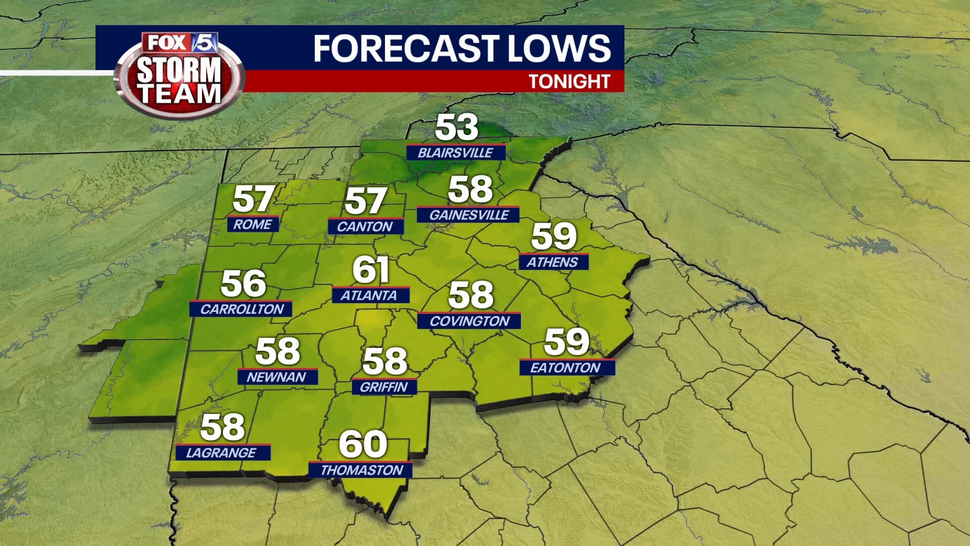 Sunday Evening Forecast