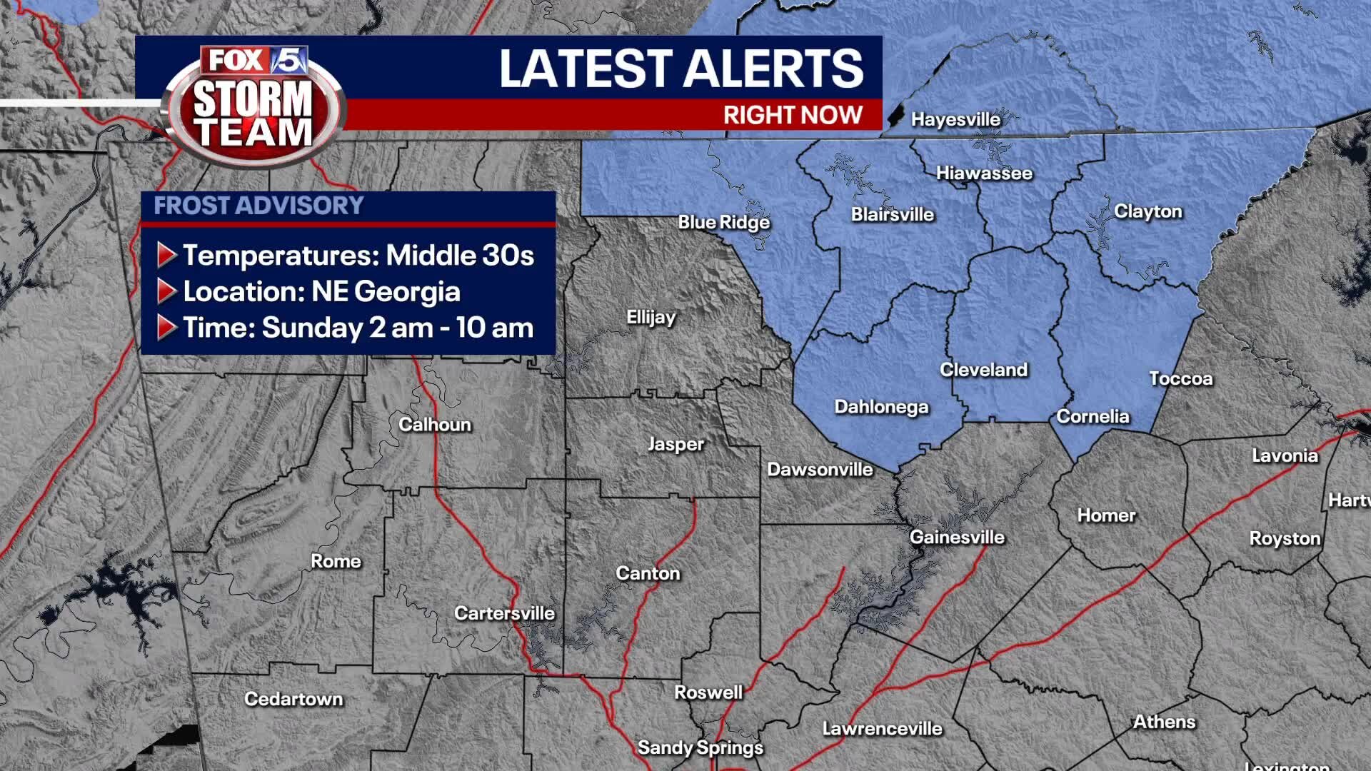 Saturday Evening Forecast