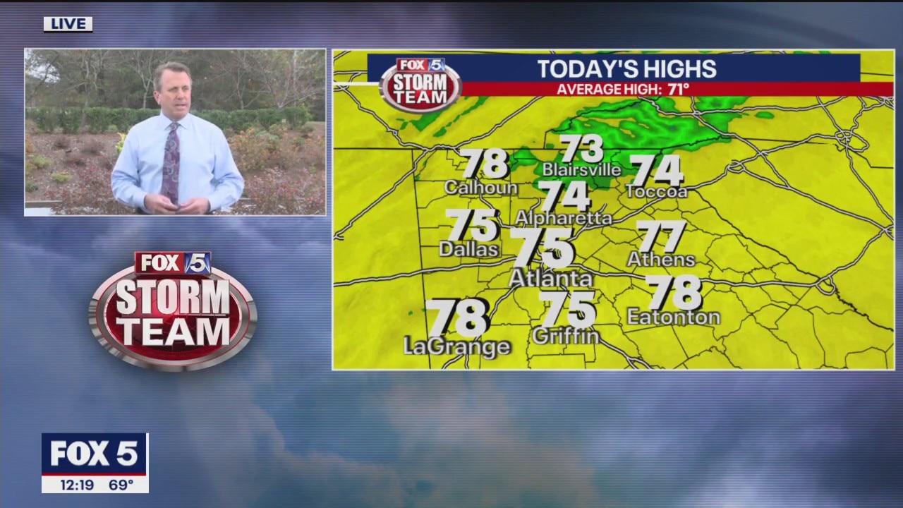 Wednesday midday forecast