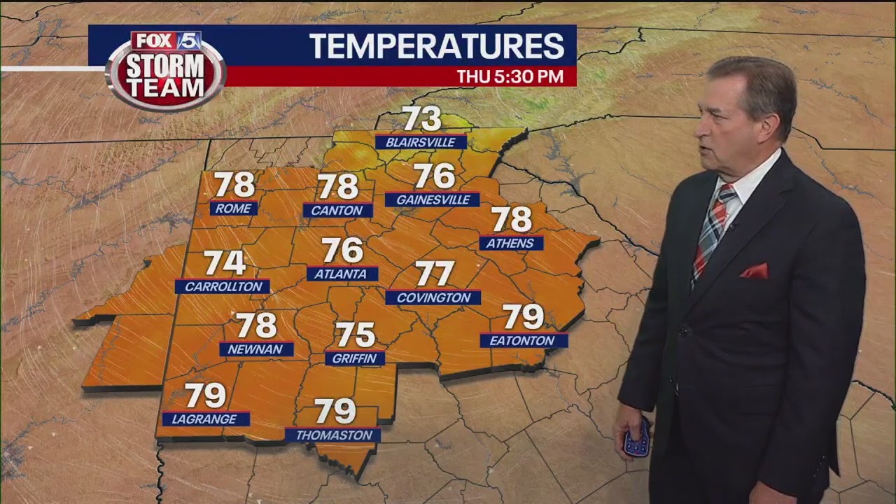 Thursday night weather forecast Oct. 26, 2023