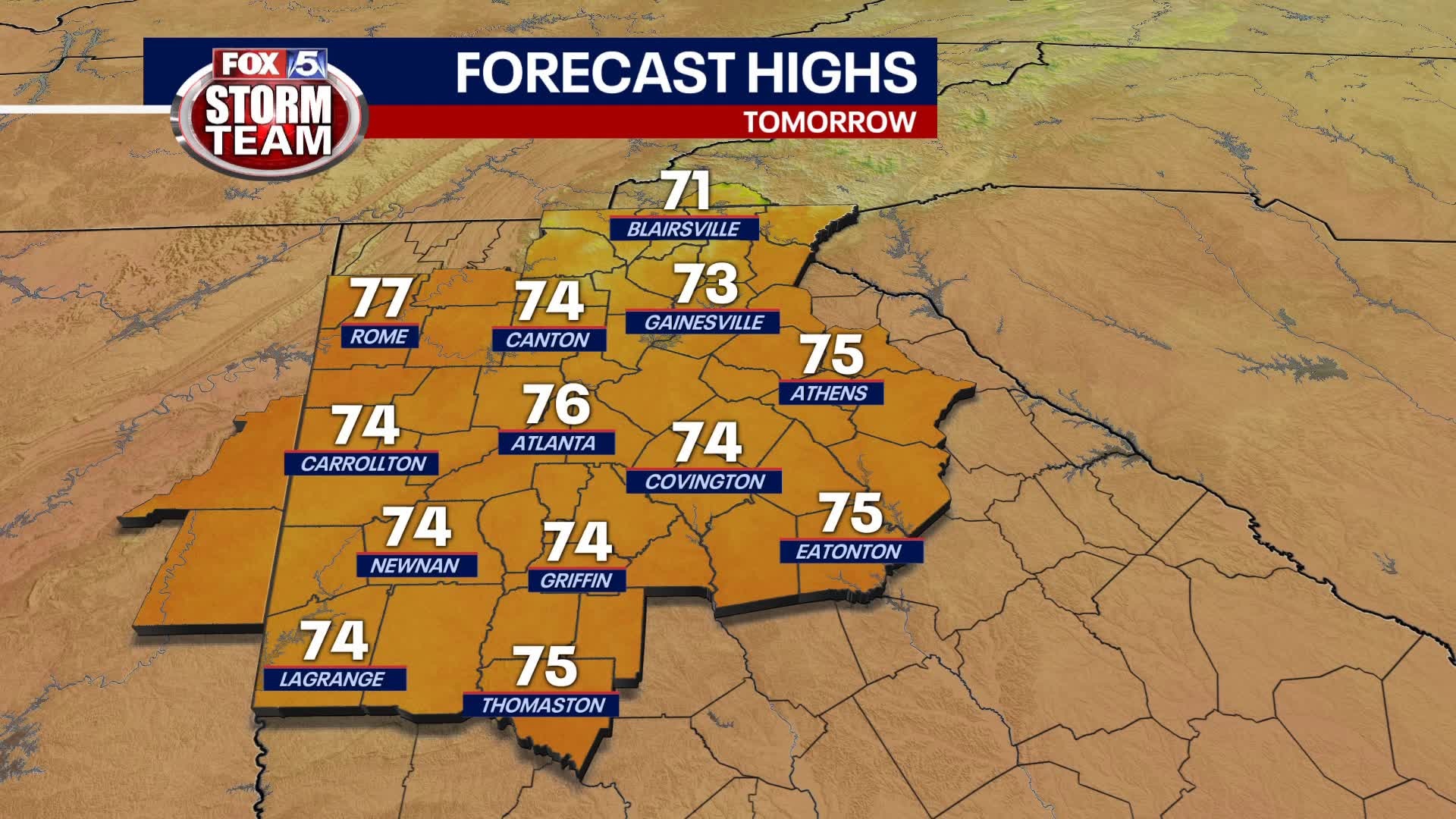 Sunday Evening Forecast