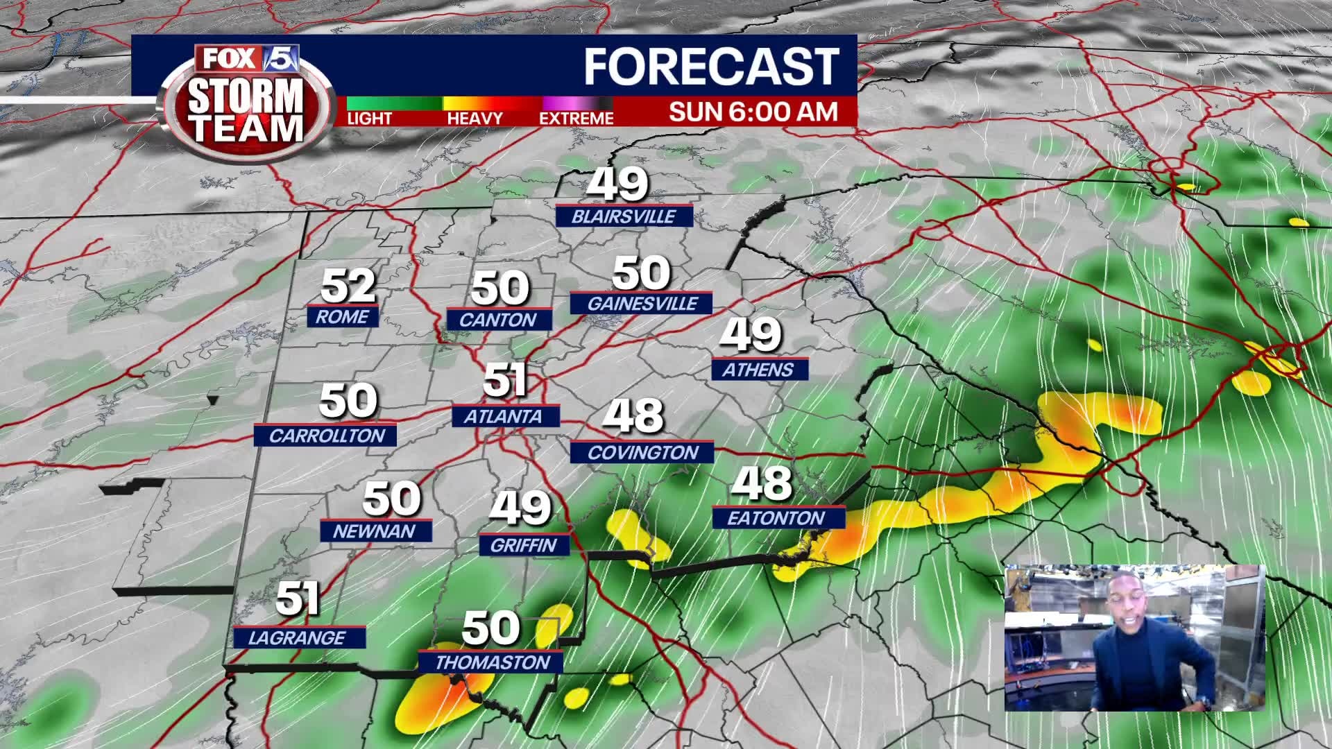 Saturday Evening Forecast