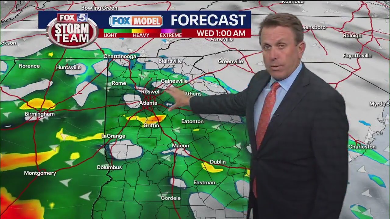 Monday afternoon forecast update