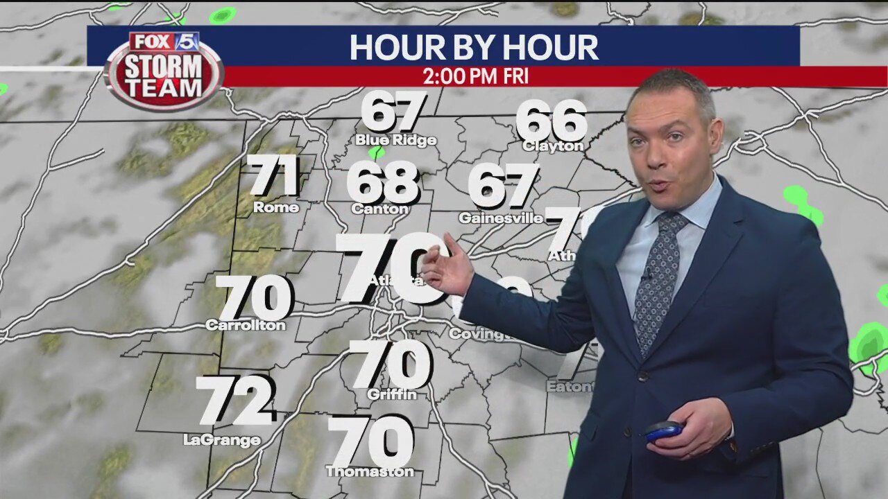 Friday midday forecast